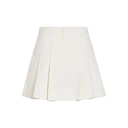 HDFULERN Denim Short Skirts Women's Apricot-1