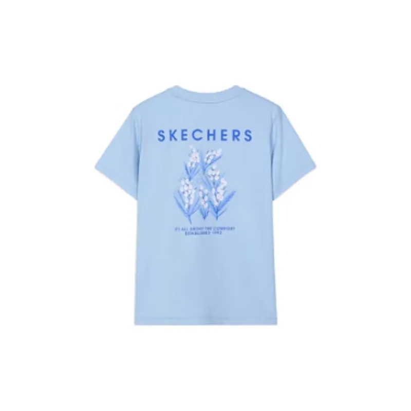 Skechers T Shirt Women's Cashmere Blue-1