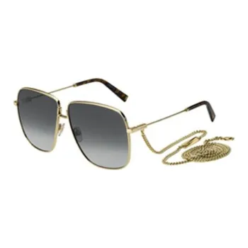 GIVENCHY Square Sunglasses Unisex Gold