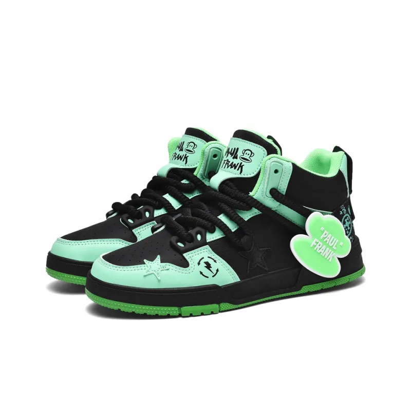 PAUL FRANK Coverage Anti-Slip And Wear-Resistant High-Top Skateboard Shoes Unisex-9