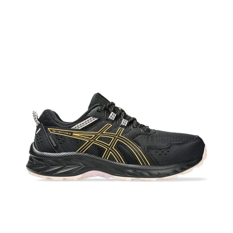 Asics Gel Venture 9 Waterproof Black Stadium Orange Women's-1