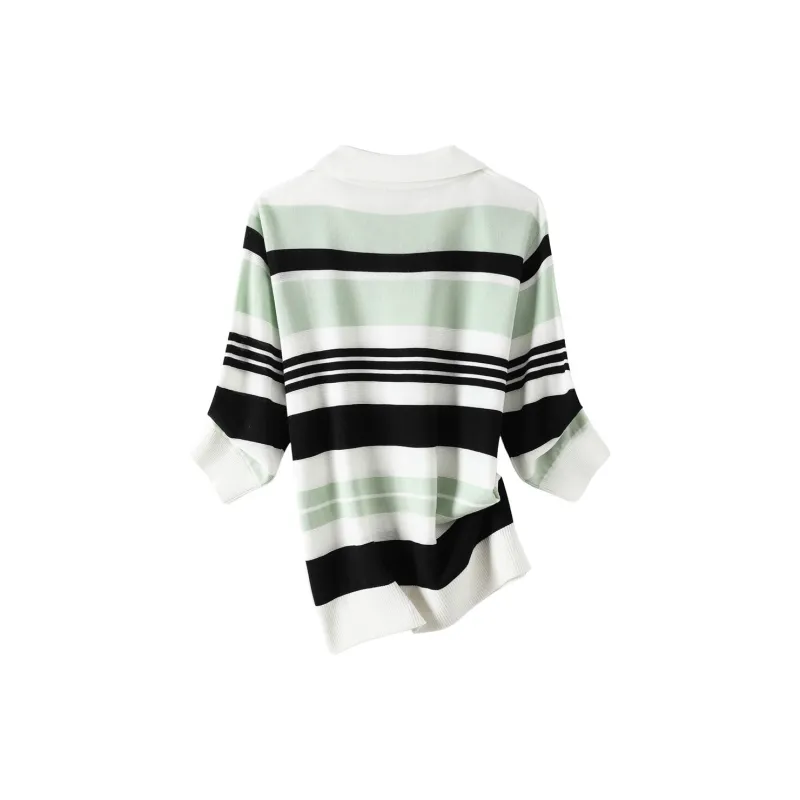 H YXIANG Knitwear Women's White+Green+Black-1