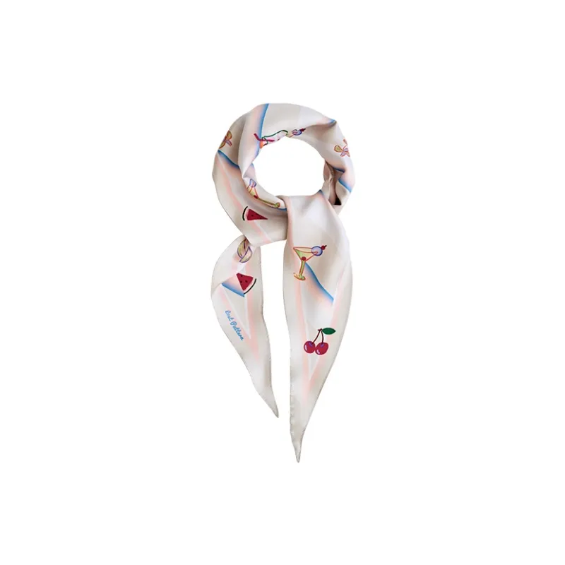 LOST PATTERN Silk Scarves Women's-1