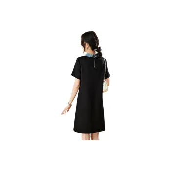 TERRE BLEUE SS24 Short Sleeved Dresses Women's Black