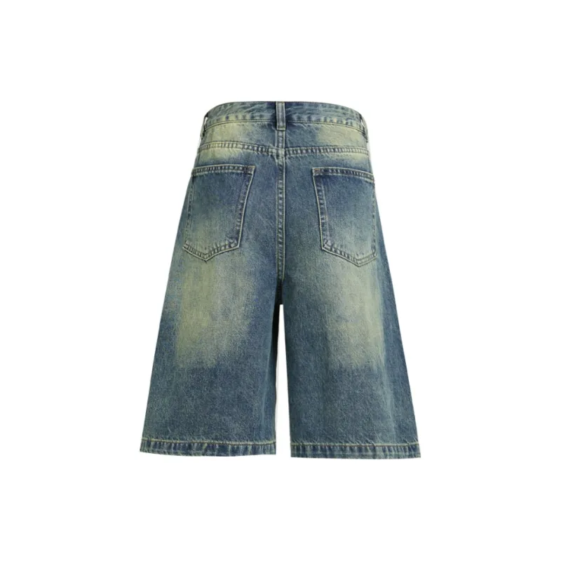 Wen Shan Denim Shorts Women's Vintage Blue-1