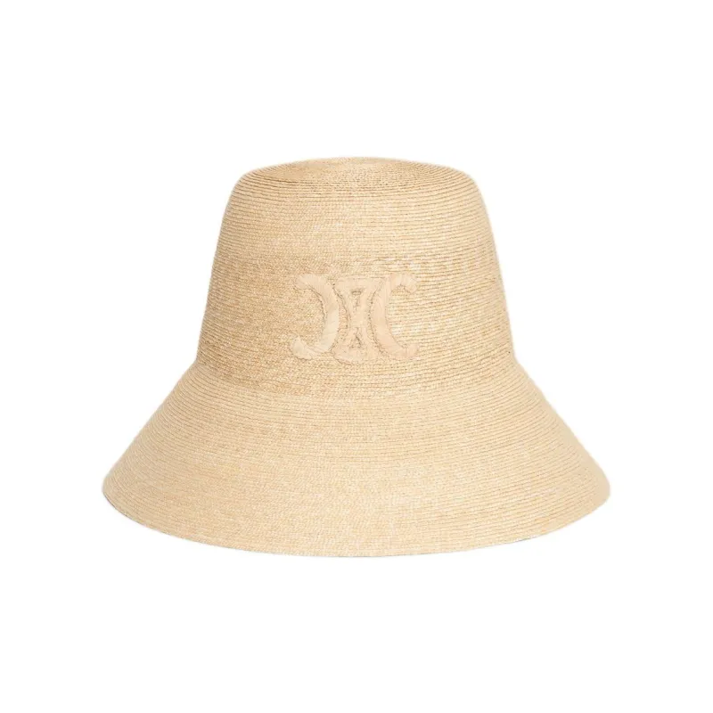 CELINE Triomphe Cloche Hat In Straw-0