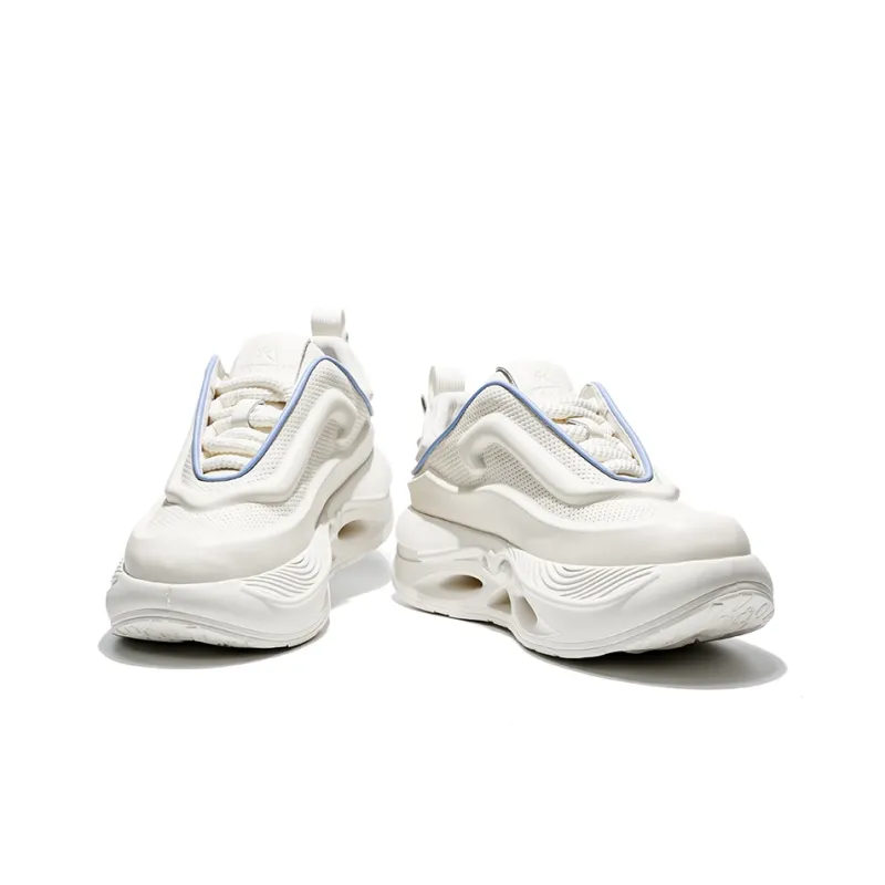 JANE HARLOW Breathable Lightweight Height Increasing Low Top Chunky Sneakers Unisex White-3