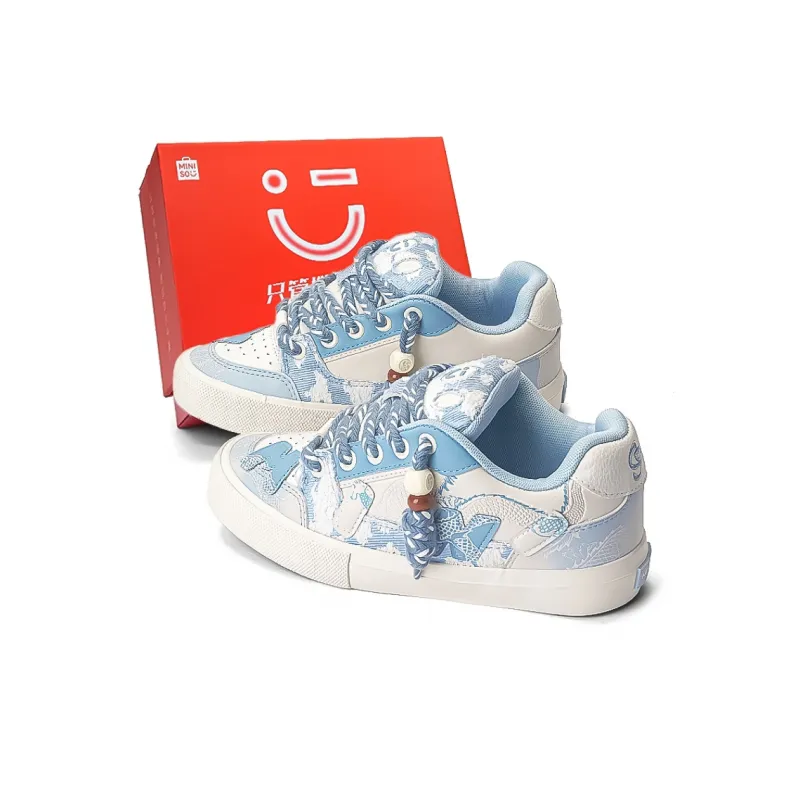 MINISO Low-Top Skateboard Shoes Unisex Marine Blue-7