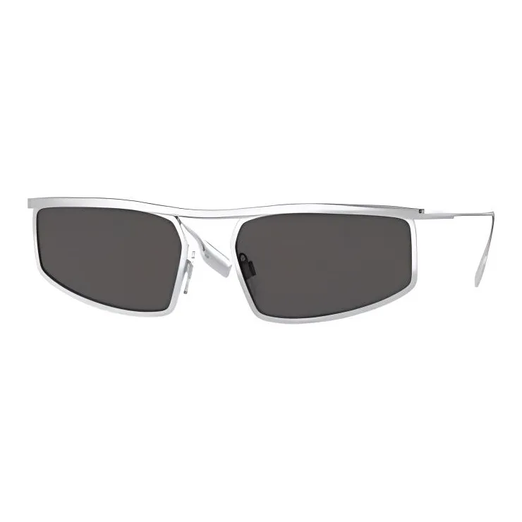 Burberry Subject To Official Website Irregular Shape Sunglasses Women's Silver-0