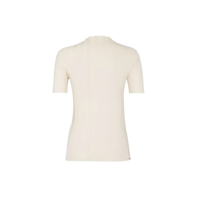 FENDI Ff Intarsia-Knit Short Sleeved Pullover-1