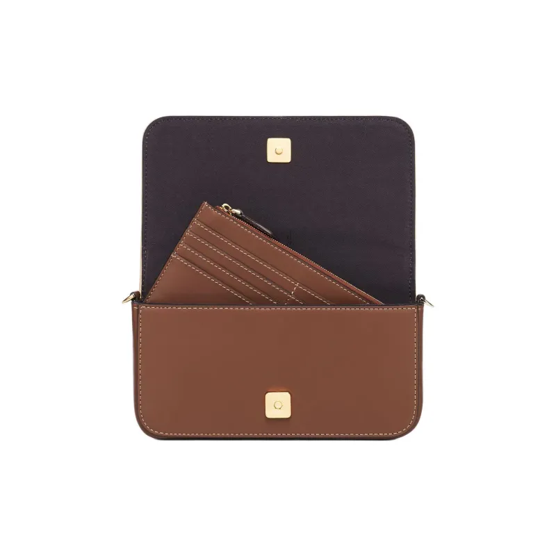 FENDI Fendigraphy Polyamide With Calfskin Wallet Women's Beige-5