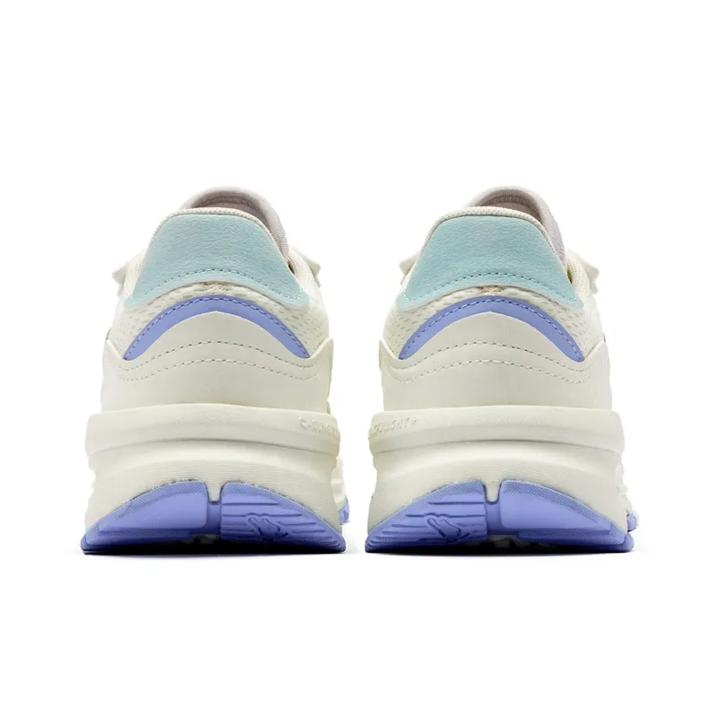 QIAODAN Uh huh Light Cushioning Wear Resistant Low Top Casual Shoes Women's White Purple-3