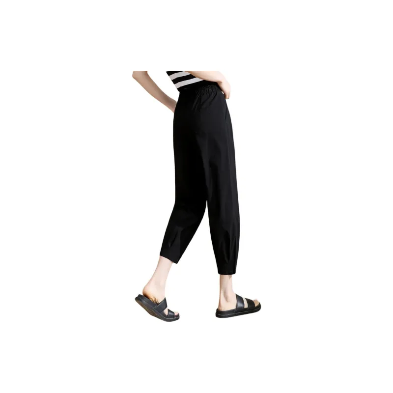 TERRE BLEUE Casual Pants Women's Black-1