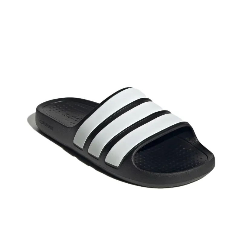Adidas Adilette Flow Slides 'Black White'-2