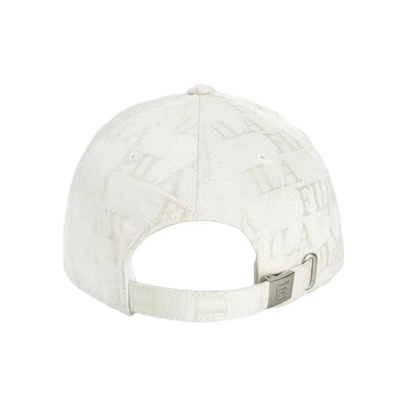 FILA Polyester, Cotton Baseball Caps Unisex Cloud White Color-2