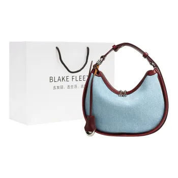 BLAKE FLEETO Denim Shoulder Bag, Portable Crossbody Bag Women's