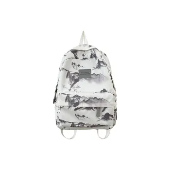 GEERDUN Nylon Backpack Unisex Gray/Red/Pink/Green