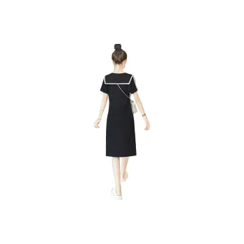 Cypress House Short Sleeved Dresses Women's Black