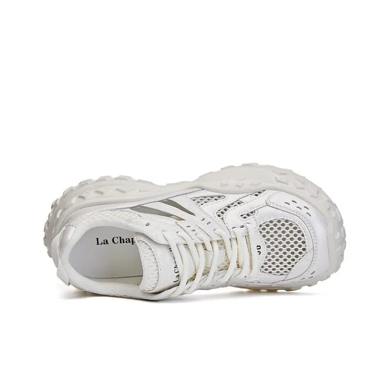 La Chapelle Slip Resistant, Abrasion Resistant, Breathable, Lightweight Low Top Chunky Sneakers Women's-3