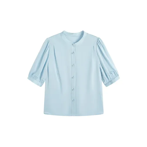 HDFULERN Shirts Women's Ice Blue