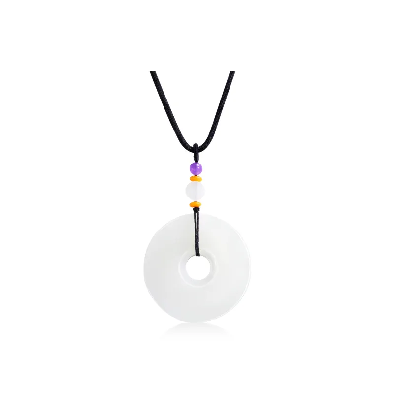GANGCUI Pendants White Jade Unisex-0