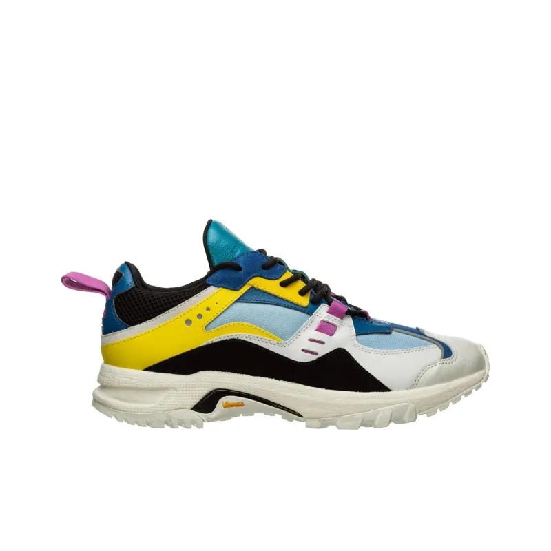 MARCELO BURLON COUNTY OF MILAN Low Top Casual Shoes Men's Blue Yellow Purple-1