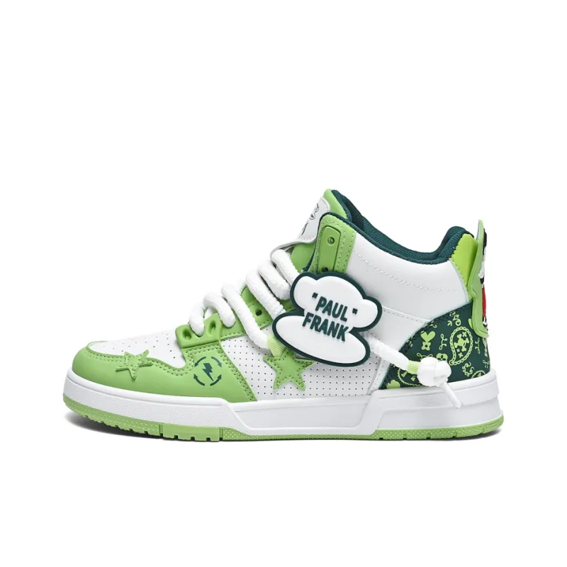 PAUL FRANK Coverage Anti-Slip And Wear-Resistant High-Top Skateboard Shoes Unisex-4