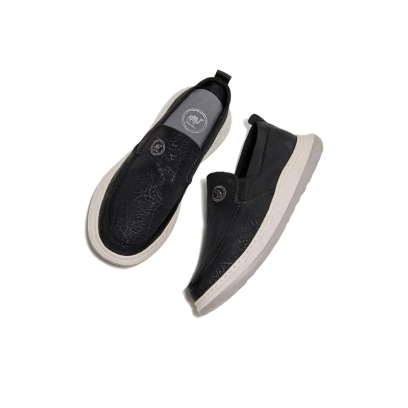 CAMEL Non slip Lightweight Low Top Casual Shoes Men's Black-3