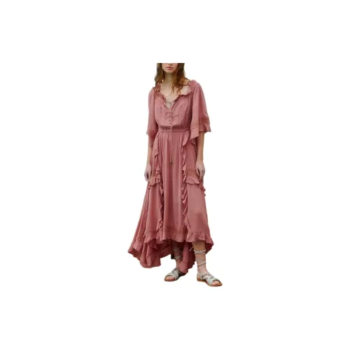 FREE PEOPLE Short-Sleeved Dresses Women's Petal/Petal Color