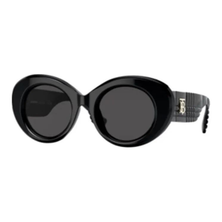 Burberry Round Sunglasses Women's Black-0
