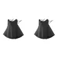 Black 2 Pcs Pack