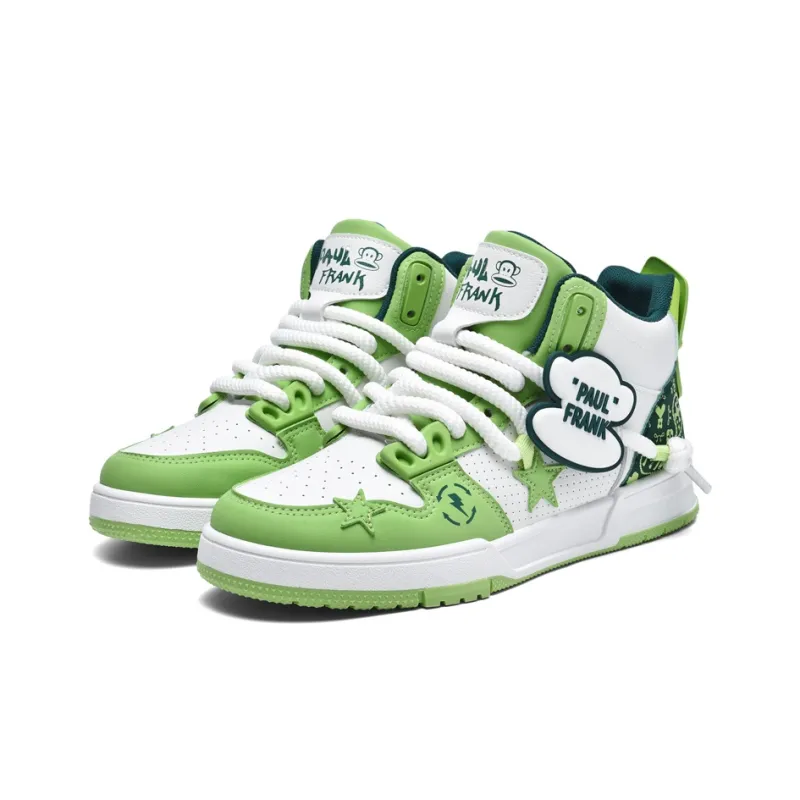 PAUL FRANK Coverage Anti-Slip And Wear-Resistant High-Top Skateboard Shoes Unisex-5