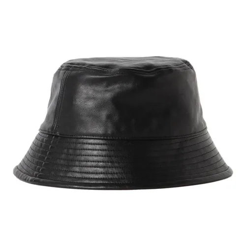 Beams Synthetic Leather Bucket Hats Men's Black