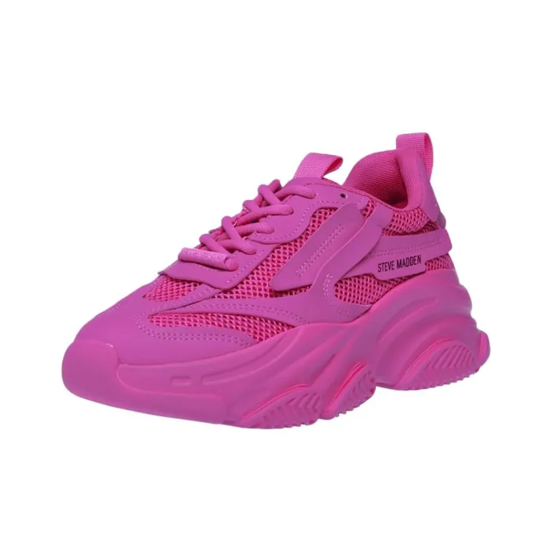 STEVE MADDEN Low-Top Chunky Sneakers Women's Pink-2