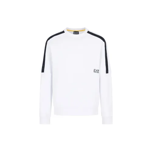 EMPORIO ARMANI Stars Sweatshirts Men White