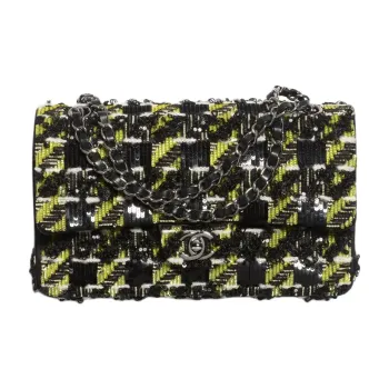 CHANEL Classic Flap CF Sequins Embroidery Crossbody Bag Shoulder Bag Regular Women's Multicolor