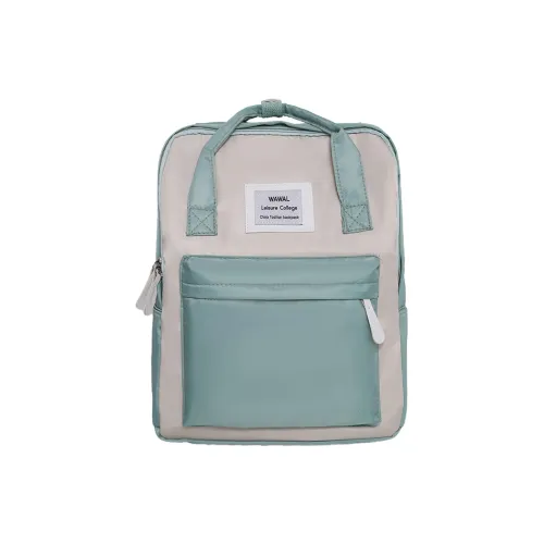 GEERDUN Nylon Backpack Regular Unisex Gray Pink/White Green/Black/Green/Pink