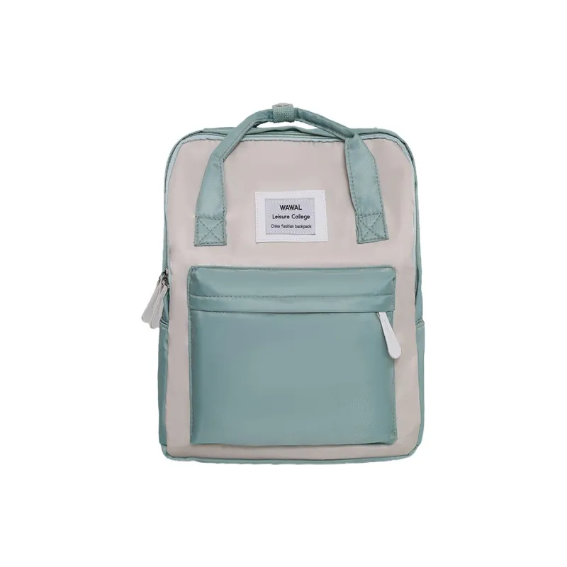 GEERDUN Nylon Backpack Regular Unisex Gray Pink/White Green/Black/Green/Pink-2