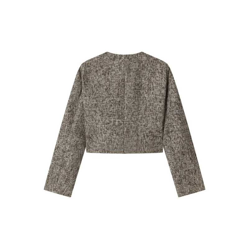 THE SEA LIFE Cropped Coat Women's Green Khaki-1