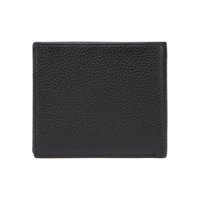 SEPTWOLVES Cow Leather Wallet Men's Black-18