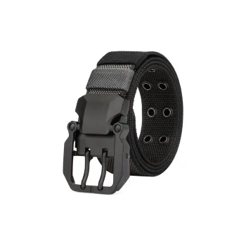Jaylen Oos Pin Buckle Double Sided Two Tone Woven Belt Men's Gray Black Blue Black Width  3.8CM