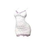 Purple Floral Dress (with Pads)