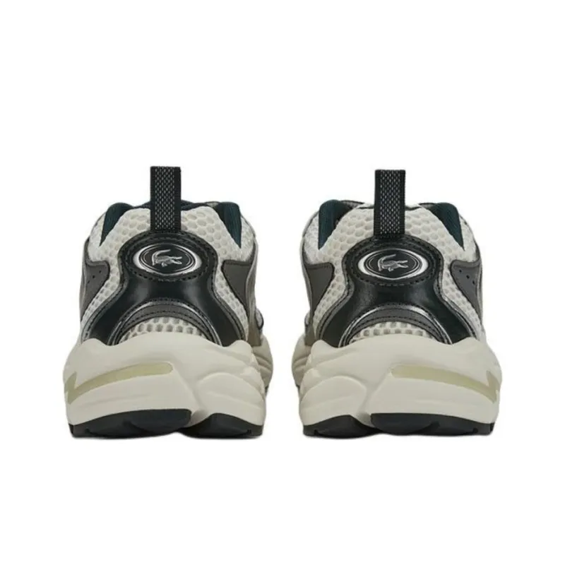 LACOSTE Breathable Lightweight Low Top Casual Shoes Women's Dark Green-3