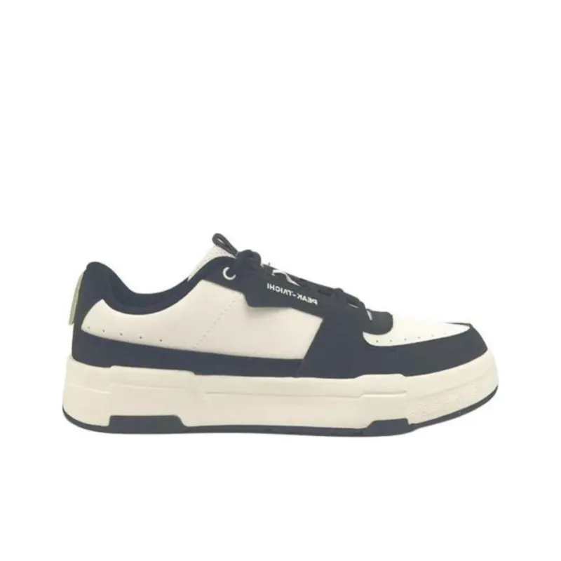 PEAK Taichi Yunji 2.0 Anti Slip Wear Resistant Low Top Skateboard Shoes Women's Black White-1