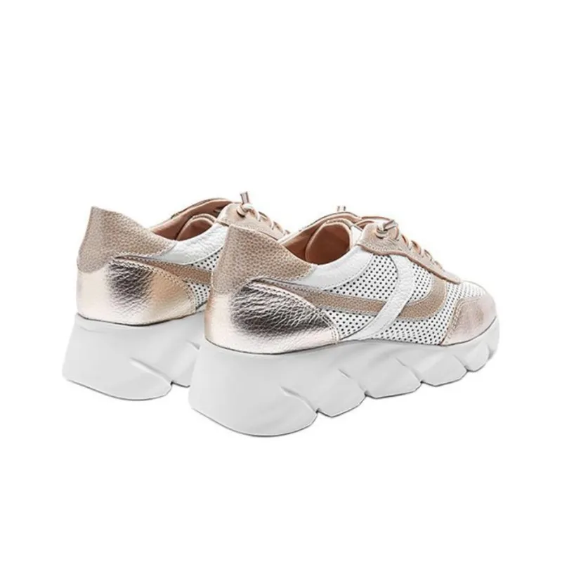 24hrs Low-Top Casual Shoes Women's White Gold-3