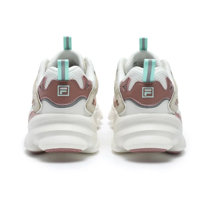 FILA Vintage Collection Anti Slip Wear Resistant Low Top Casual Shoes Women's Snow/Angora Brown-2