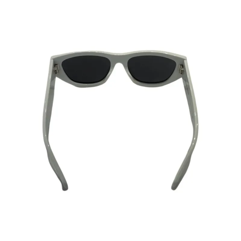CELINE Subject To Official Website Oval Sunglasses Women's White-2
