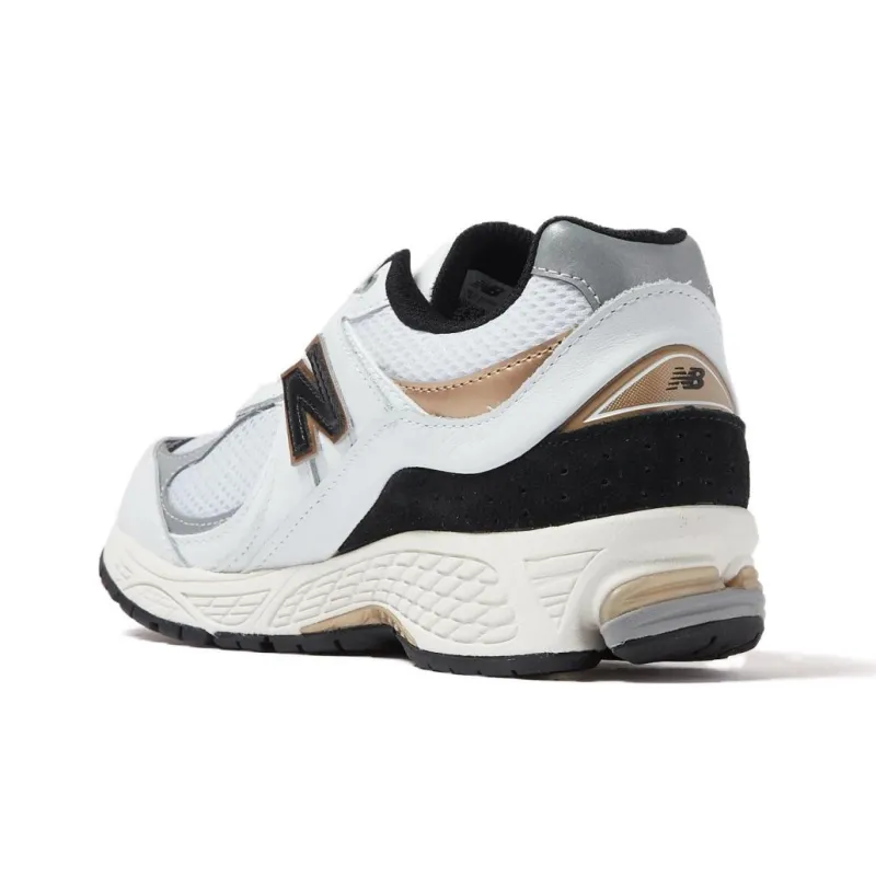 New Balance 2002R White Black Gold Metallic-2