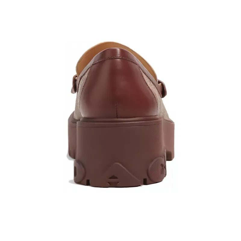 COACH Signature Loafers Women's Khaki-4