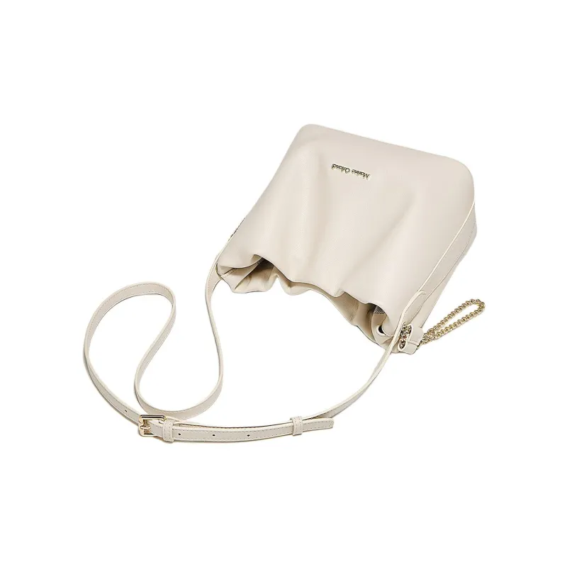 Marino Orlandi Synthetic Leather Shoulder Bag Women's White/Black-2